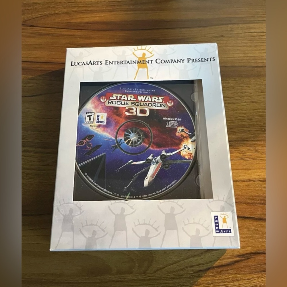 LucasArts Star Wars: Rogue Squadron 3D (PC, 1998) Vintage Big Box